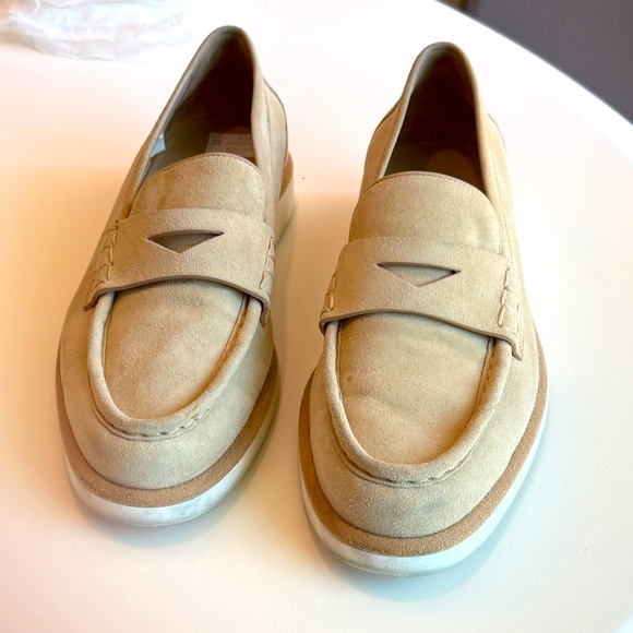 Santoni Beige Loafers - Picture 1 of 14